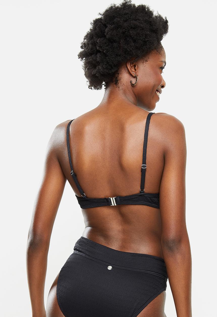 Lizzy - Katrina underwire bikini top with fixed padding - black