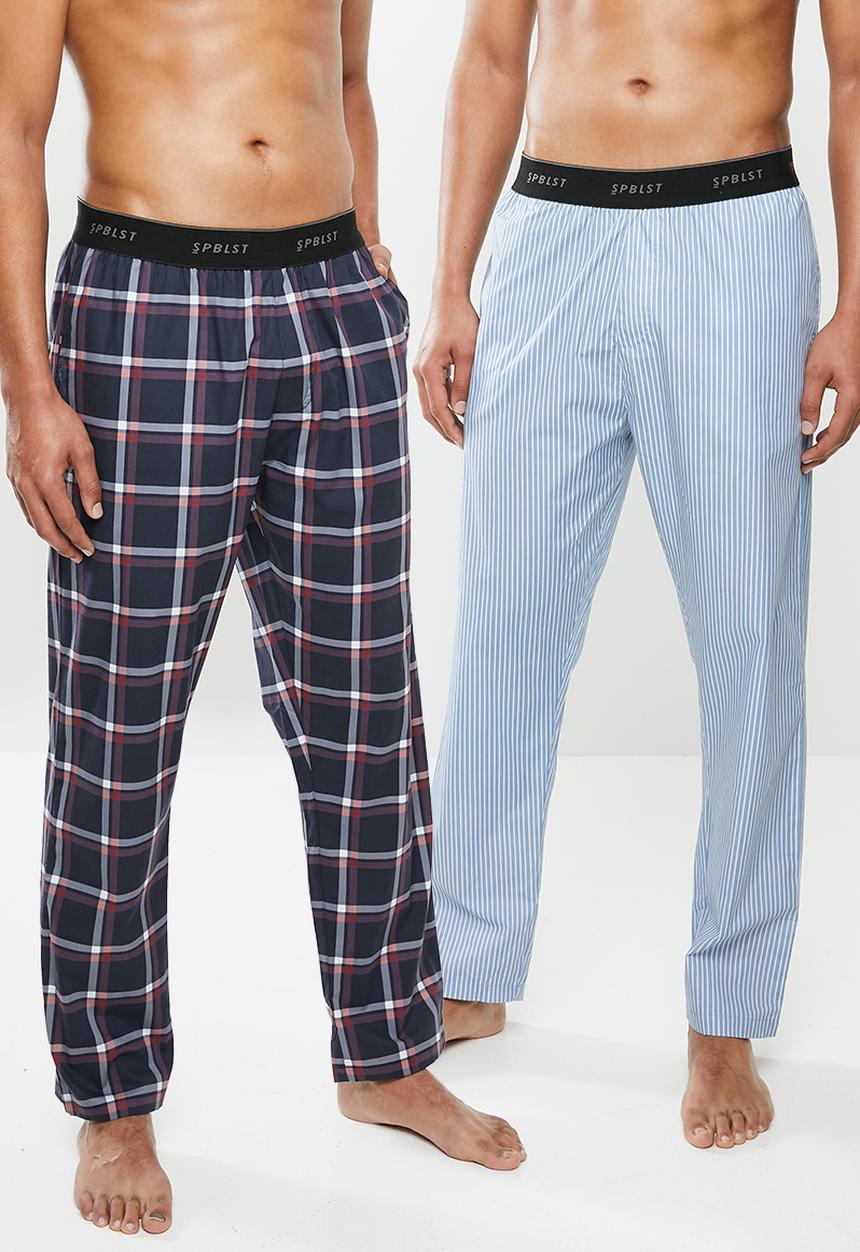 Superbalist - 2 pack woven sleep pants - multi