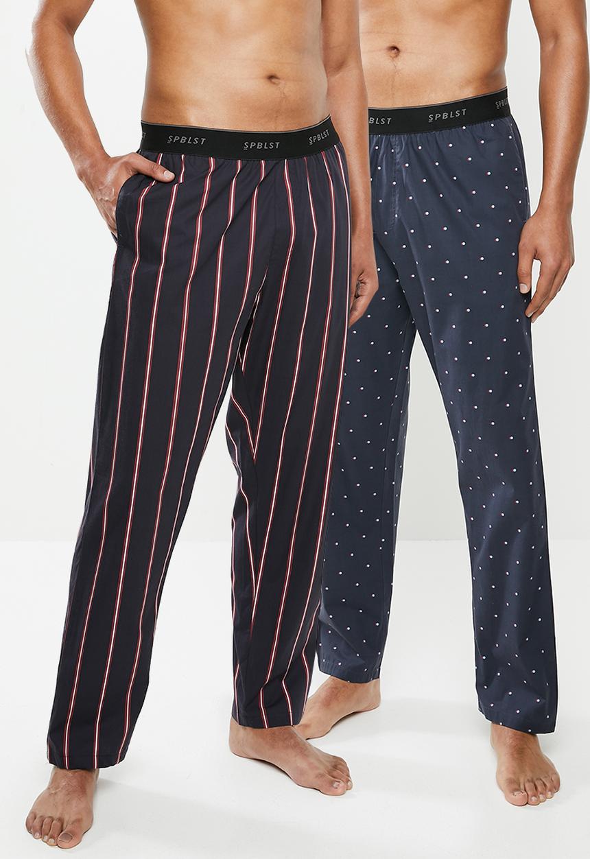 Superbalist - 2 pack woven sleep pants - multi