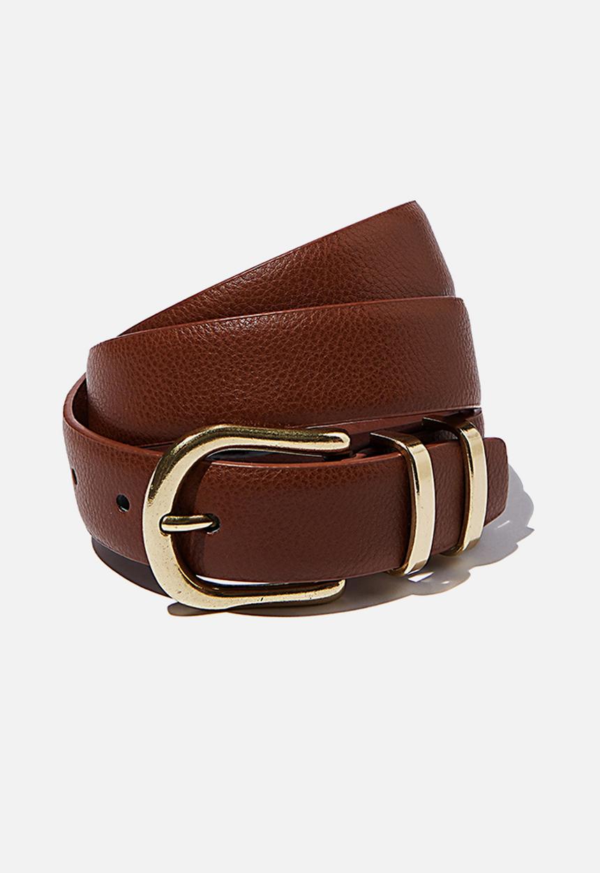 Rubi - Britt buckle belt - tan