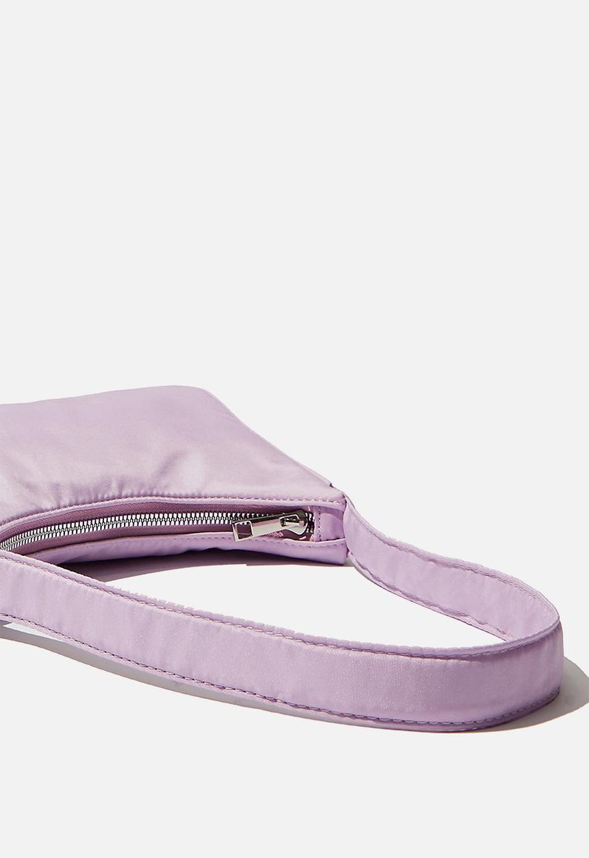 Rubi - Nylon underarm bag - lilac