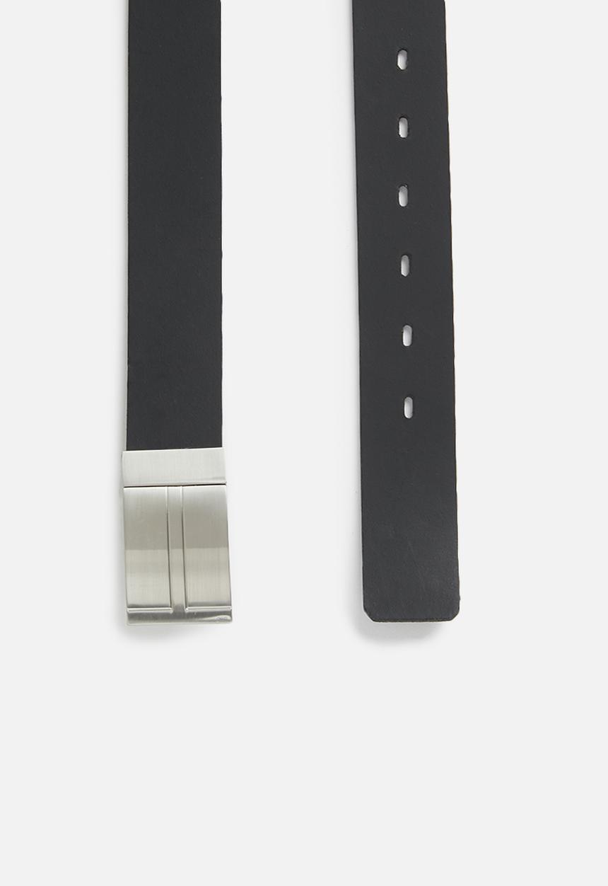 Superbalist - Reversible leather belt - black & brown