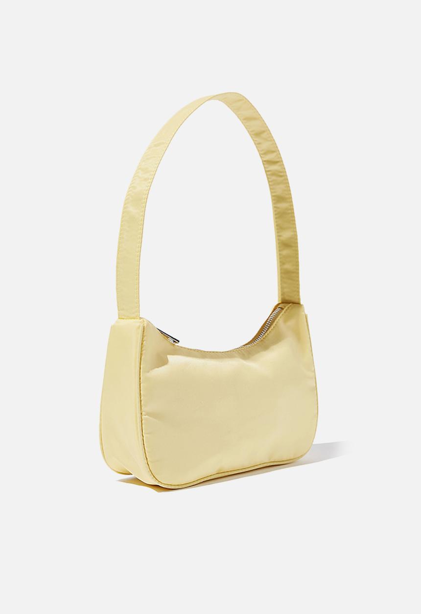 Rubi - Nylon underarm bag - lemon