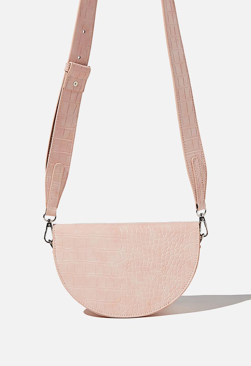 Rubi - Georgie cross body bag - blush texture