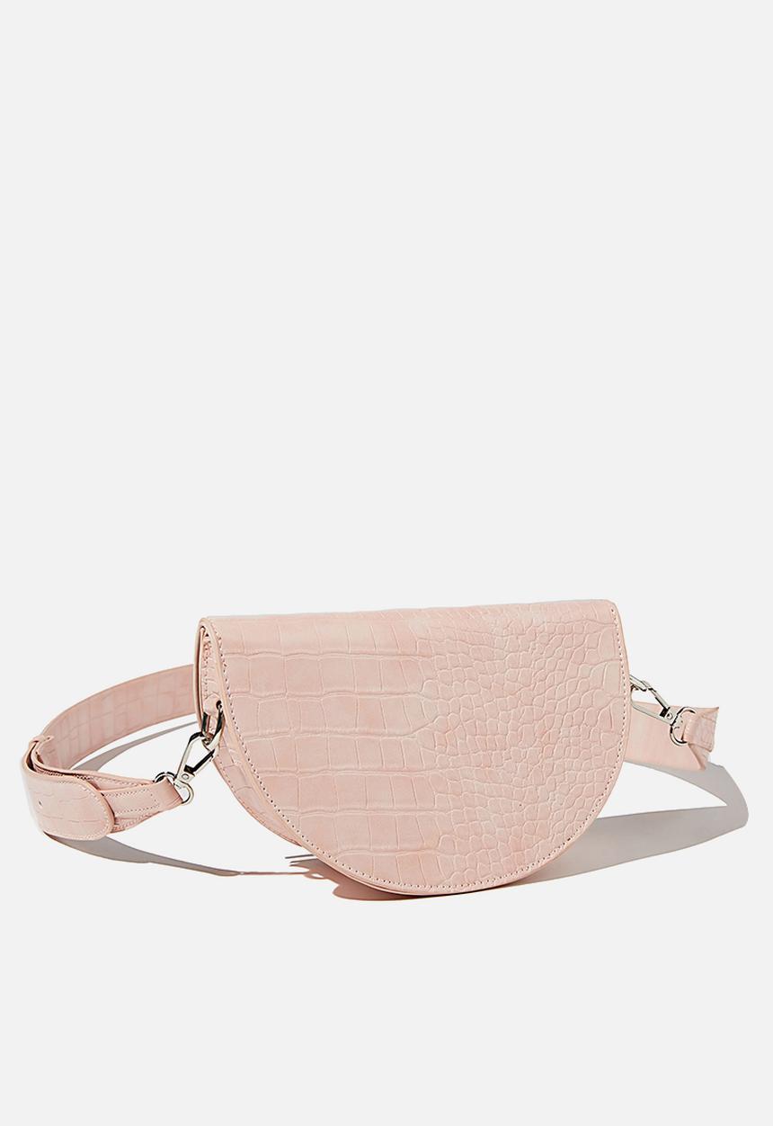 Rubi - Georgie cross body bag - blush texture