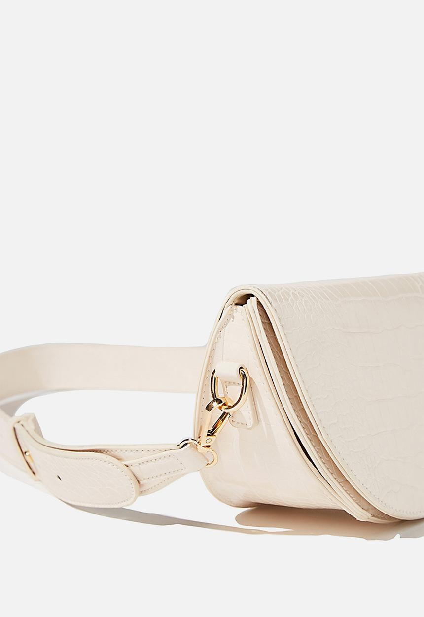 Rubi - Georgie cross body bag - ecru texture