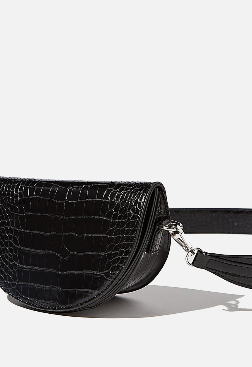 Rubi - Georgie cross body bag - black texture