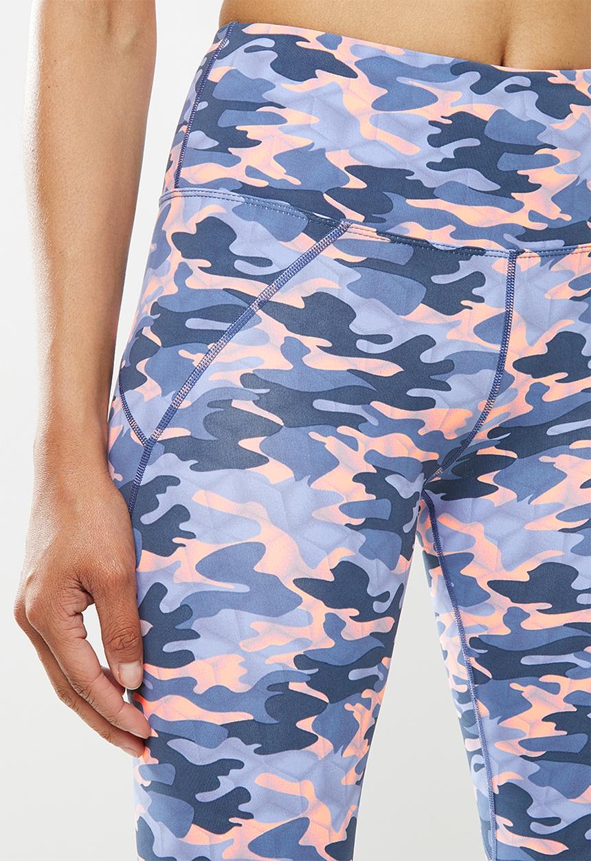Fitgymwear - Printed Kayla x skinny - blue & pink