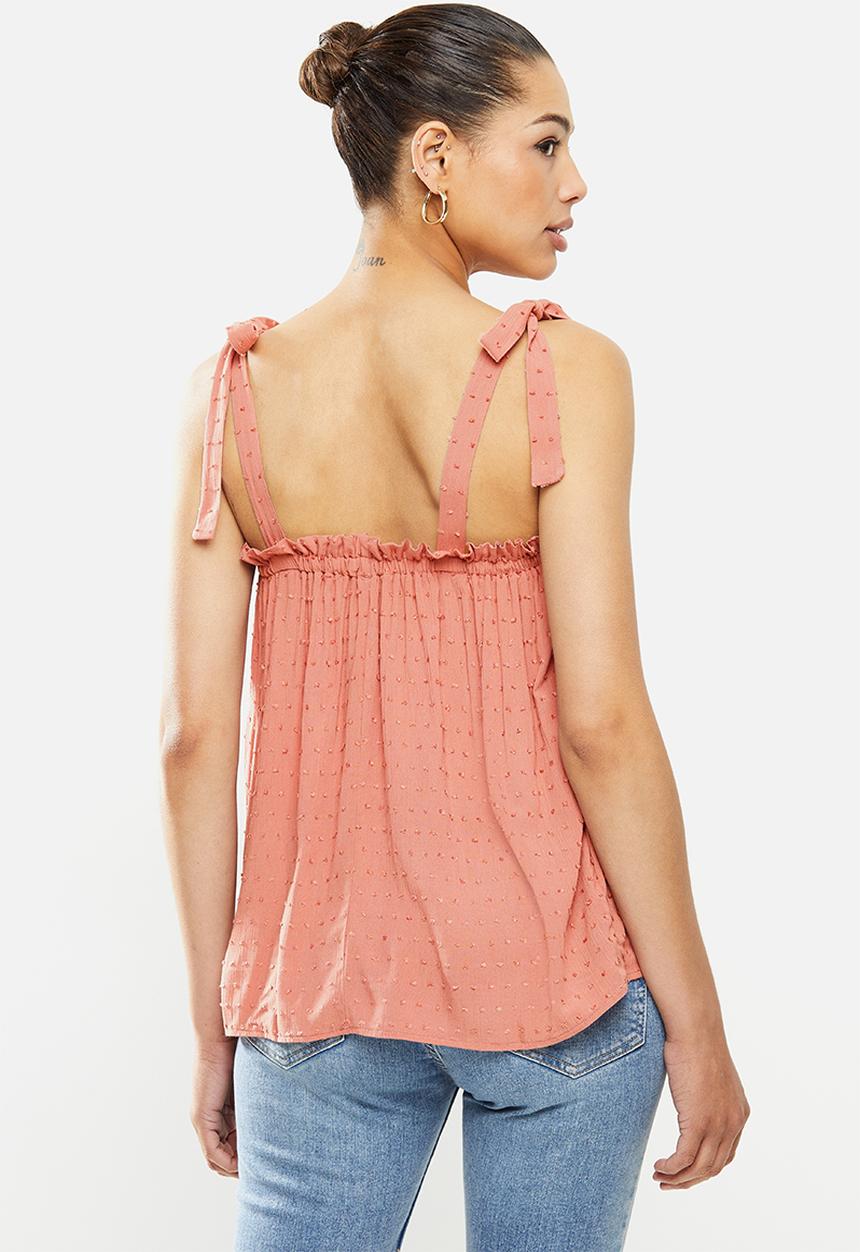 MILLA - Cami tie top - pink