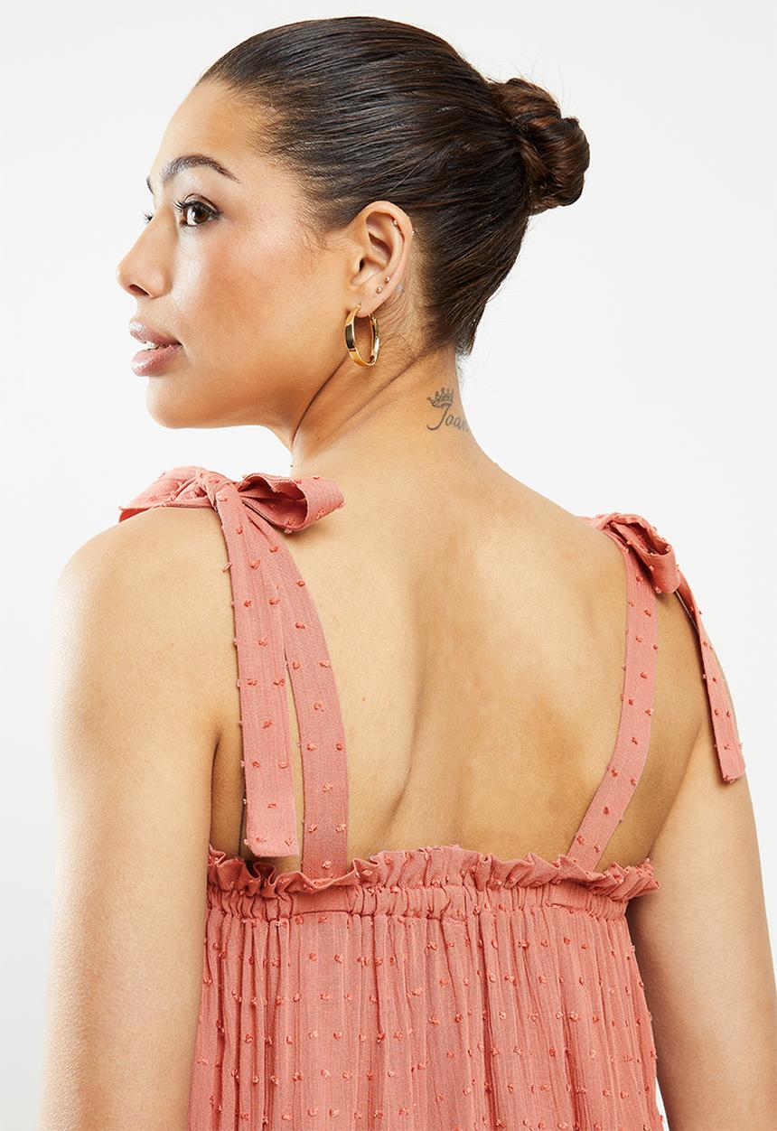 MILLA - Cami tie top - pink
