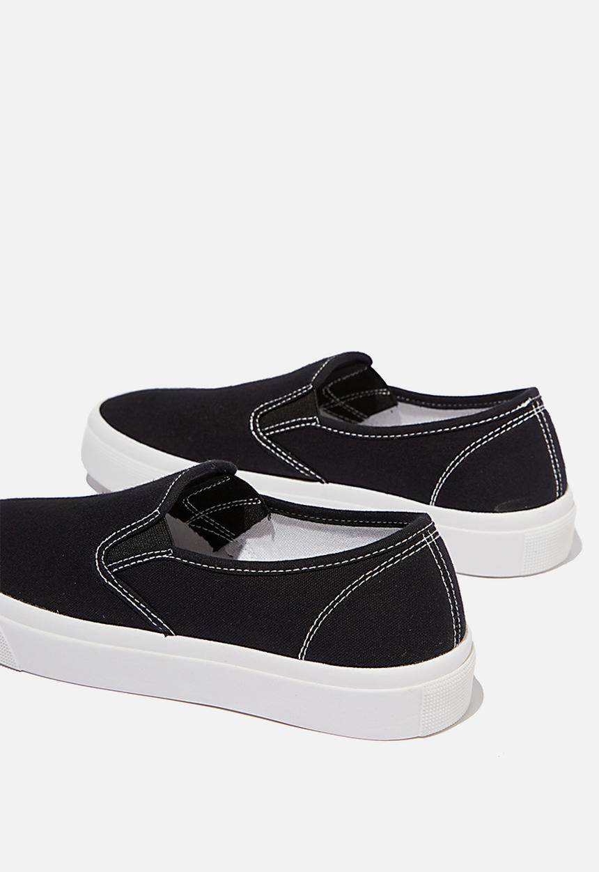 Cotton On - Harper slip on - black & white 