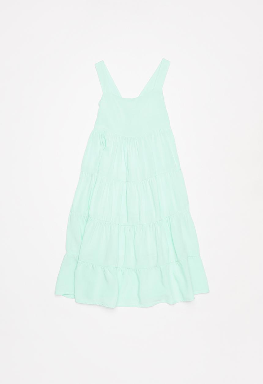 Pop Candy - Patterned tiered dress - green