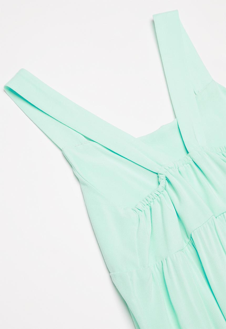 Pop Candy - Patterned tiered dress - green