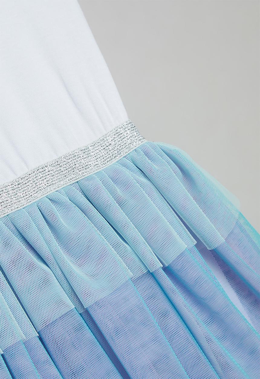 Pop Candy - Tiered mesh combo dress - multi