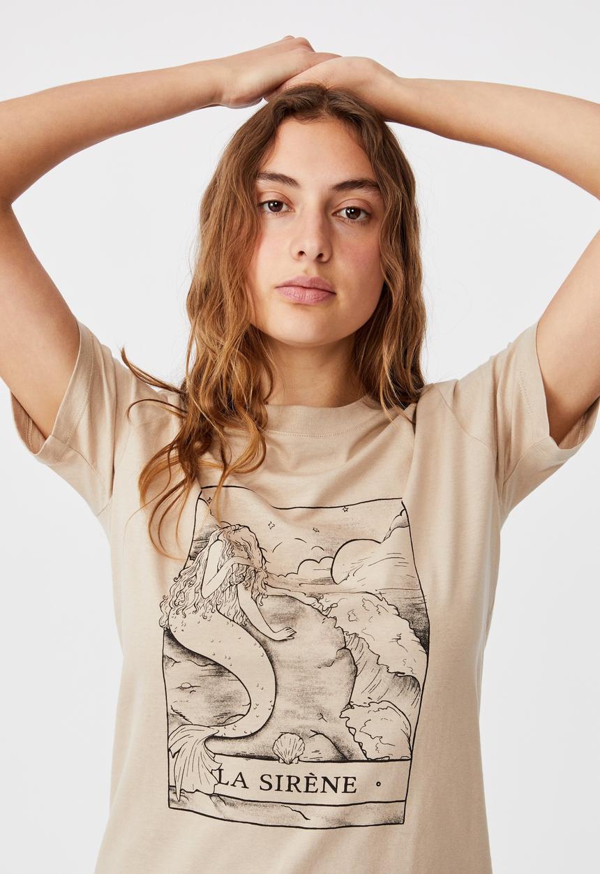 Cotton On - Classic arts T-shirt - neutral 