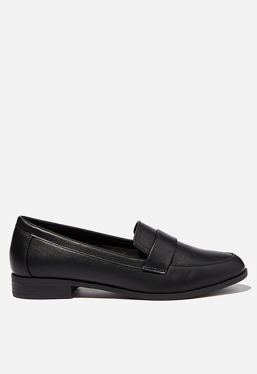 Cotton On - Penny structured loafer - black smooth