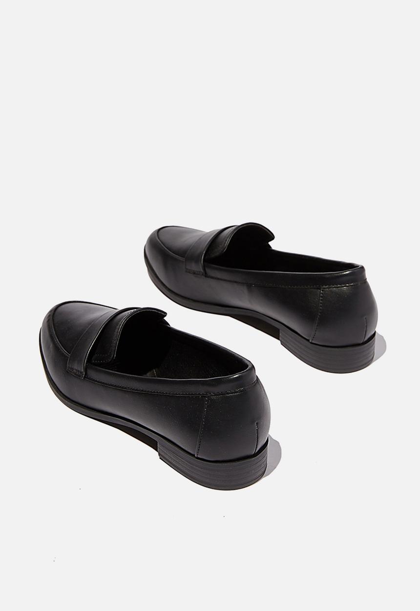 Cotton On - Penny structured loafer - black smooth