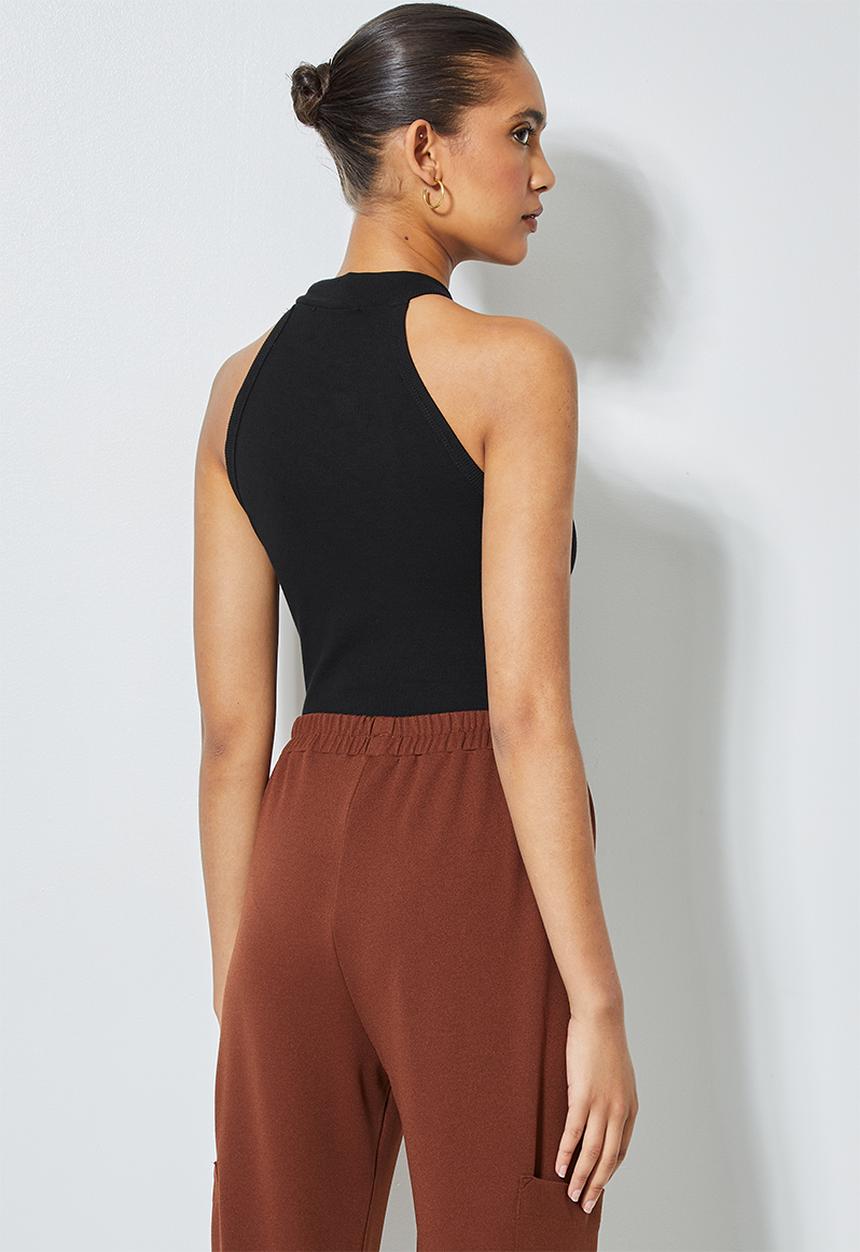 Superbalist - 2Pack cutaway bodysuit - black & white