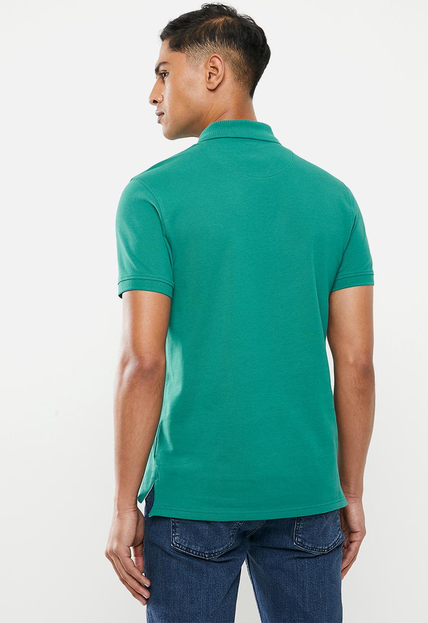 POLO - Carter custom fit pique golfer - teal