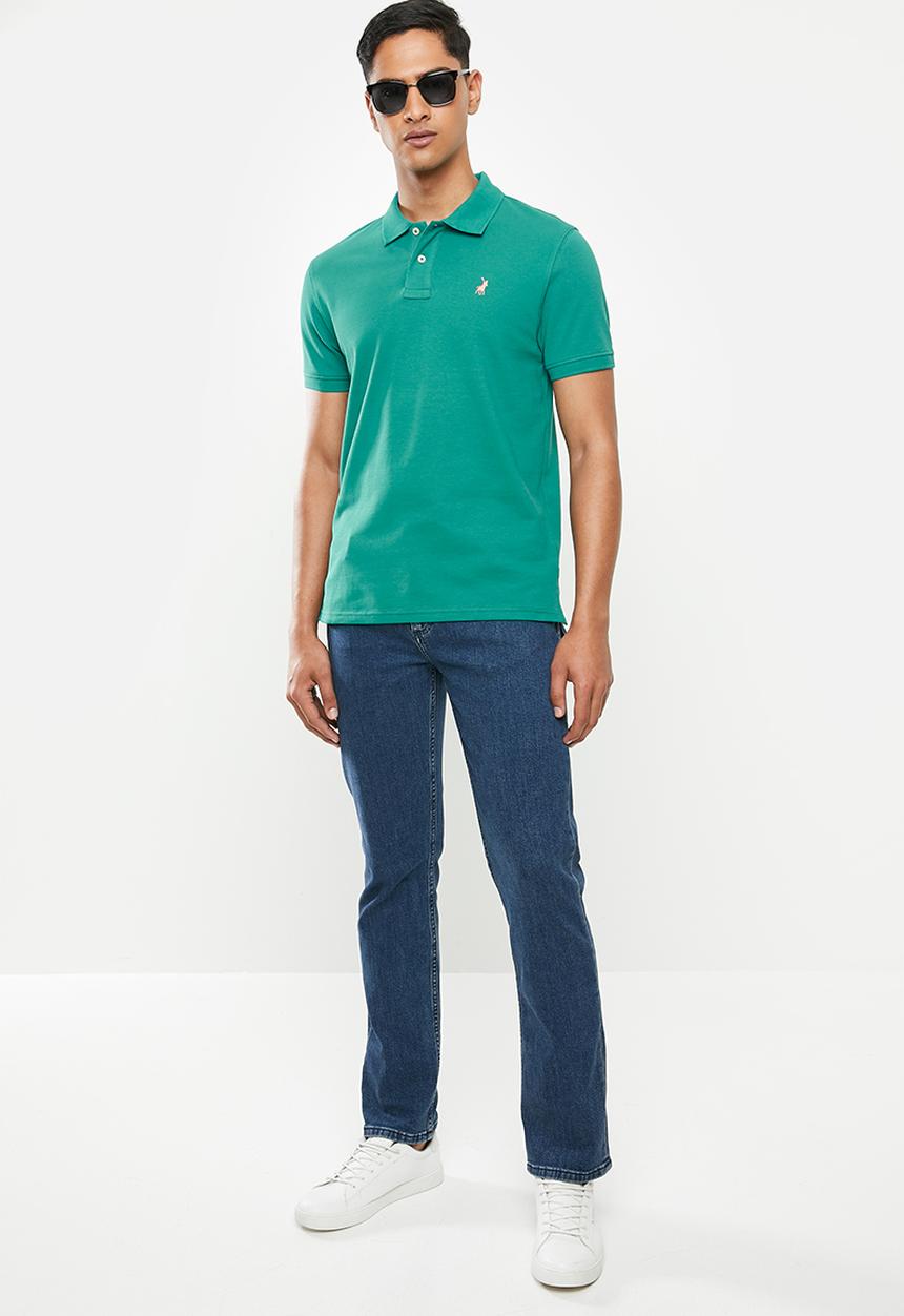 POLO - Carter custom fit pique golfer - teal
