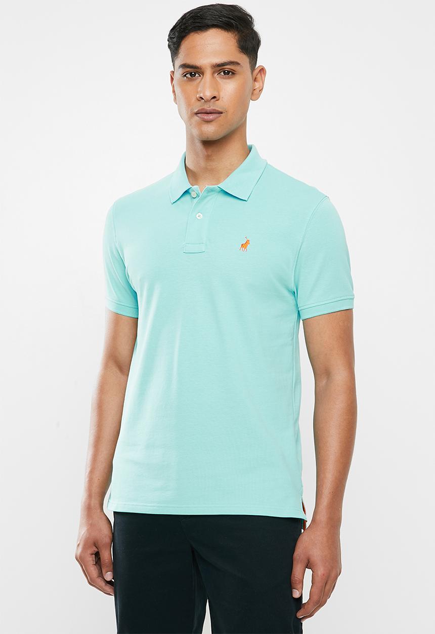POLO - Carter custom fit pique golfer - turquoise