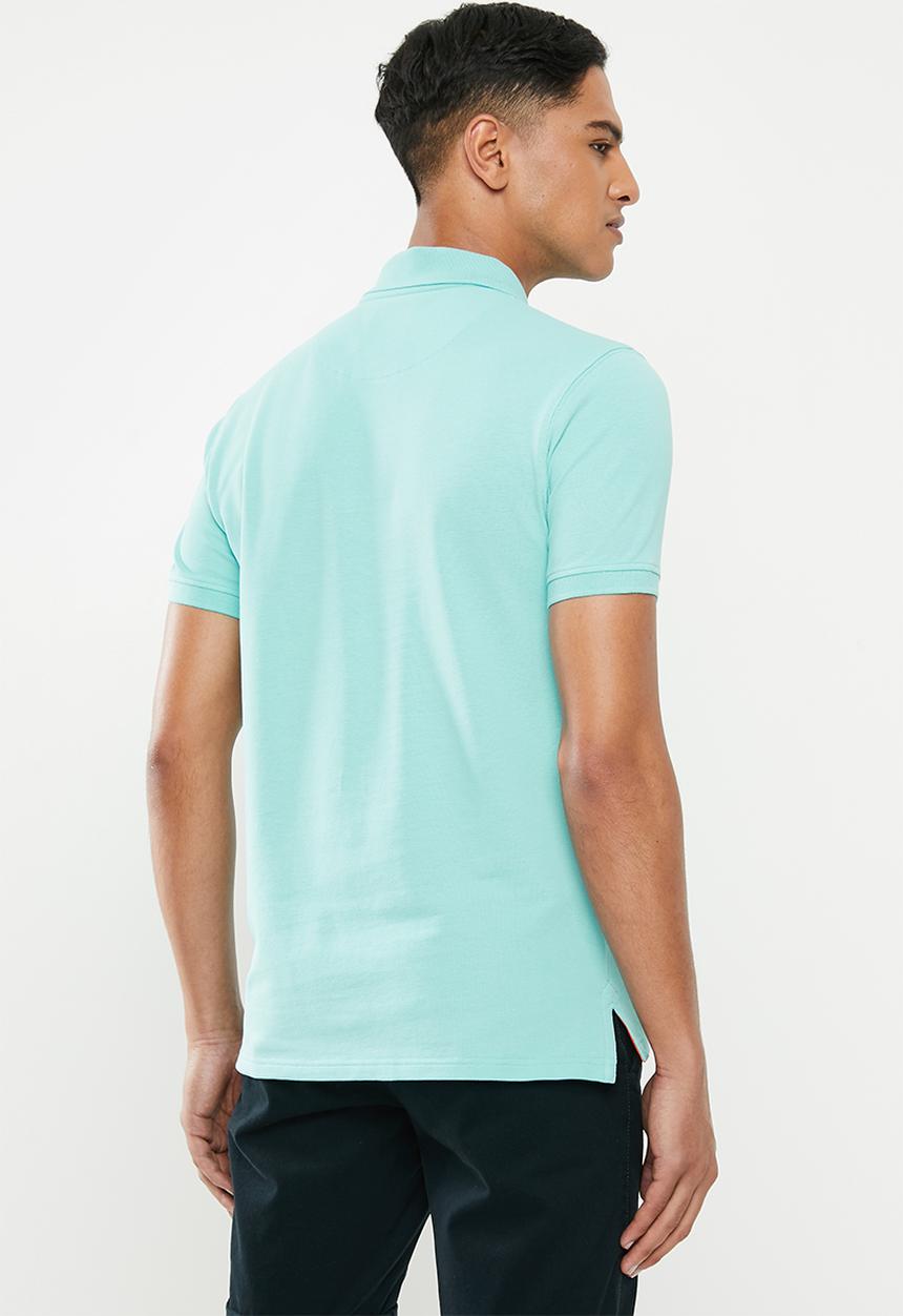 POLO - Carter custom fit pique golfer - turquoise