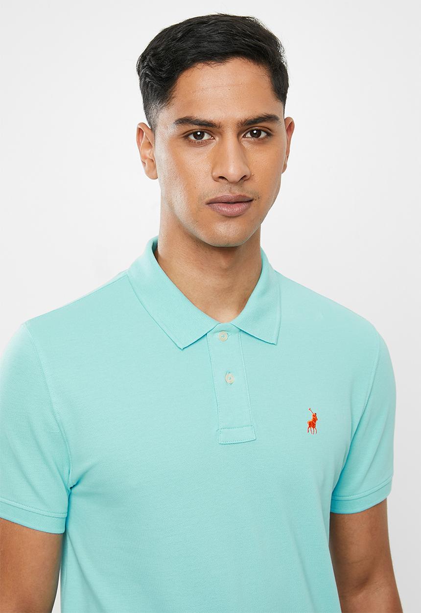 POLO - Carter custom fit pique golfer - turquoise