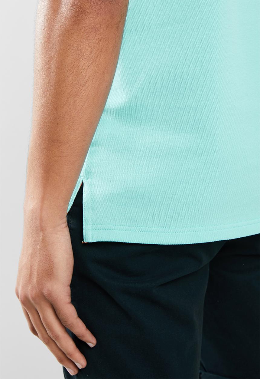 POLO - Carter custom fit pique golfer - turquoise