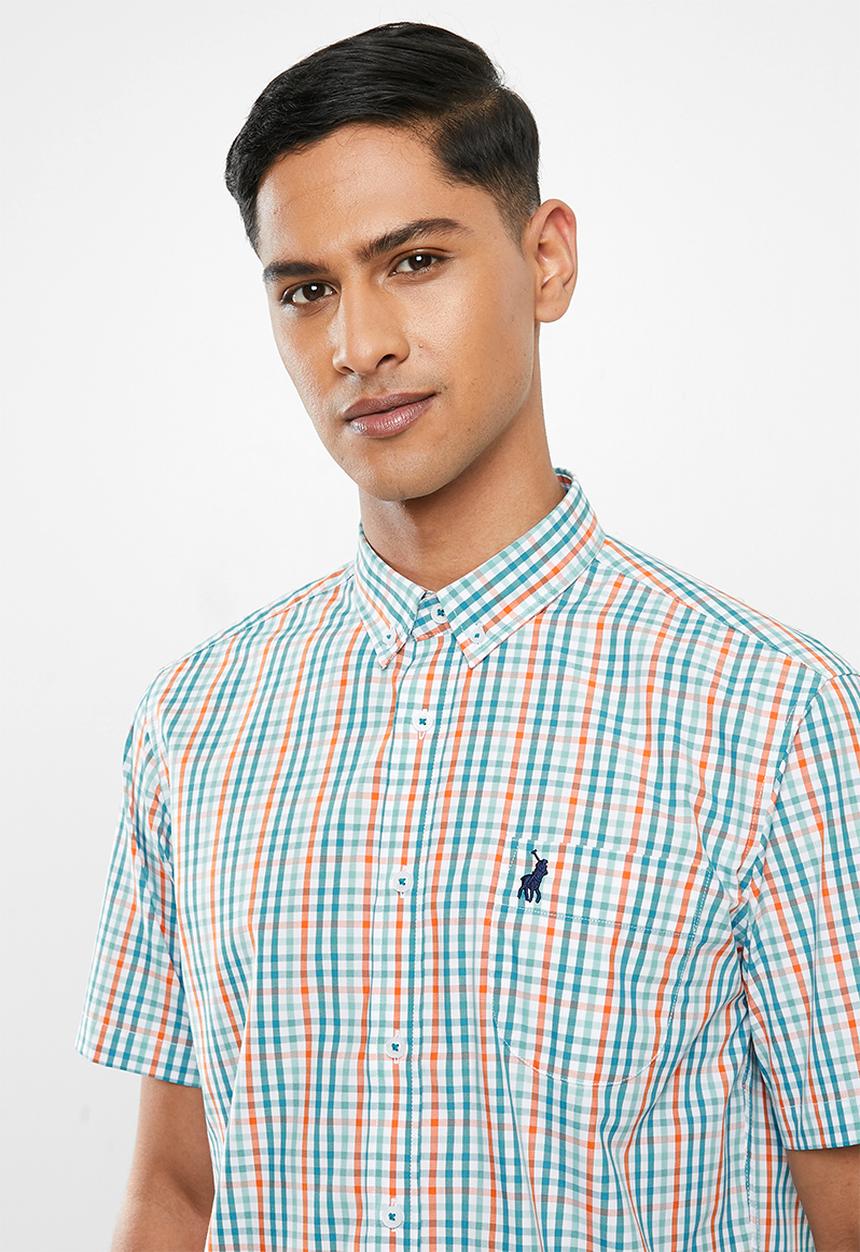POLO - Amel check weekender shirt - multi