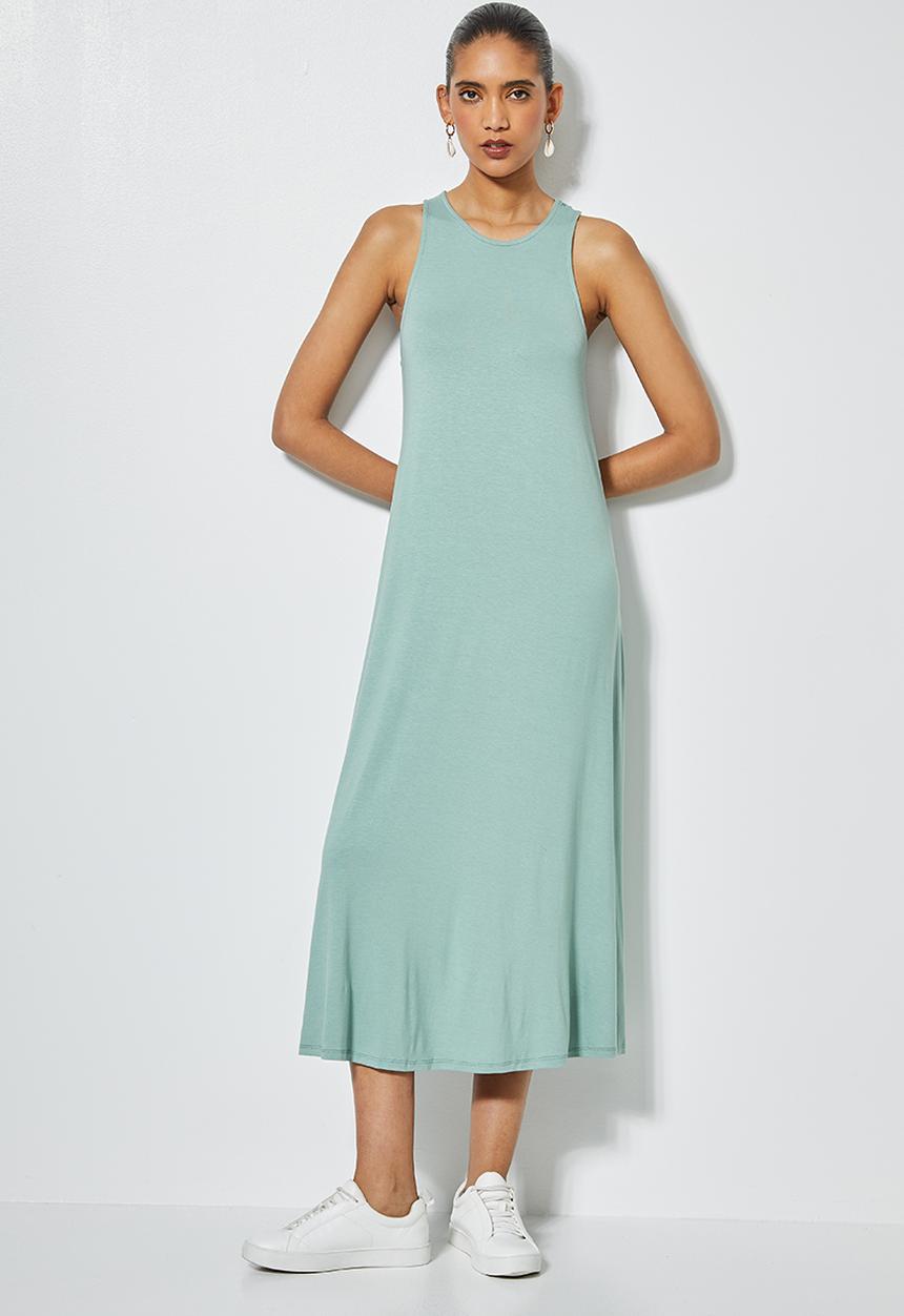 Superbalist - Trapeze vest dress - sage