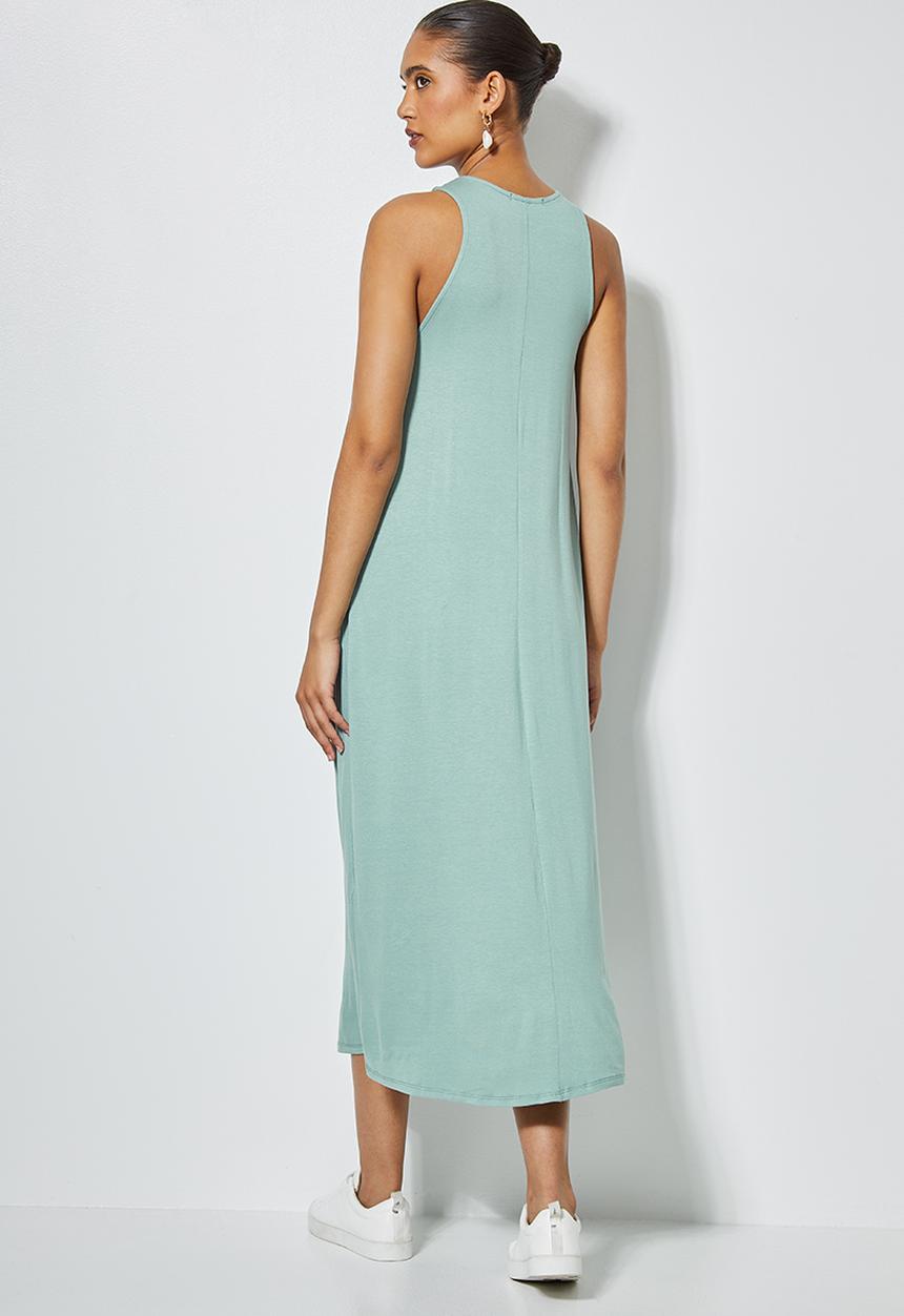 Superbalist - Trapeze vest dress - sage