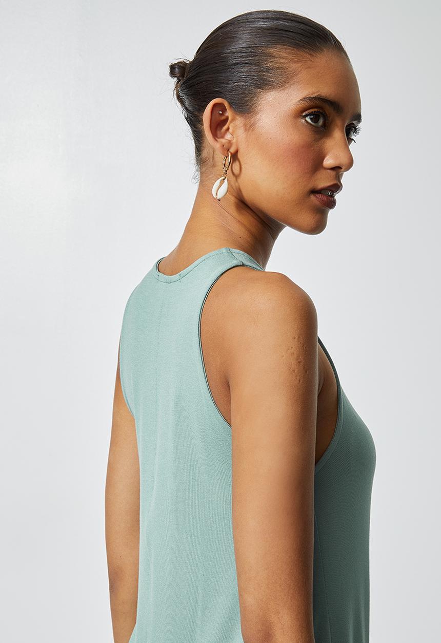 Superbalist - Trapeze vest dress - sage