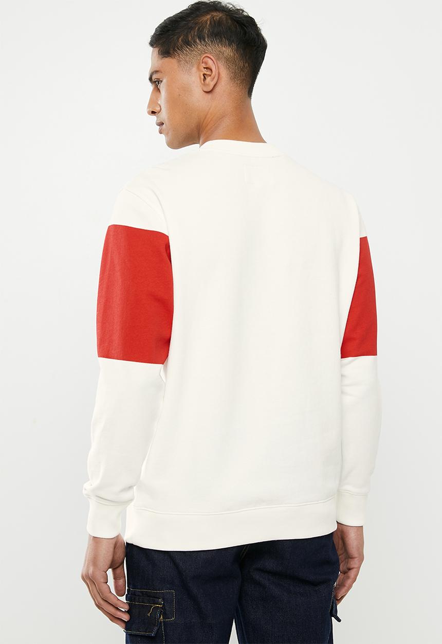 GUESS - Roy long sleeve sport sweatshirt - cream