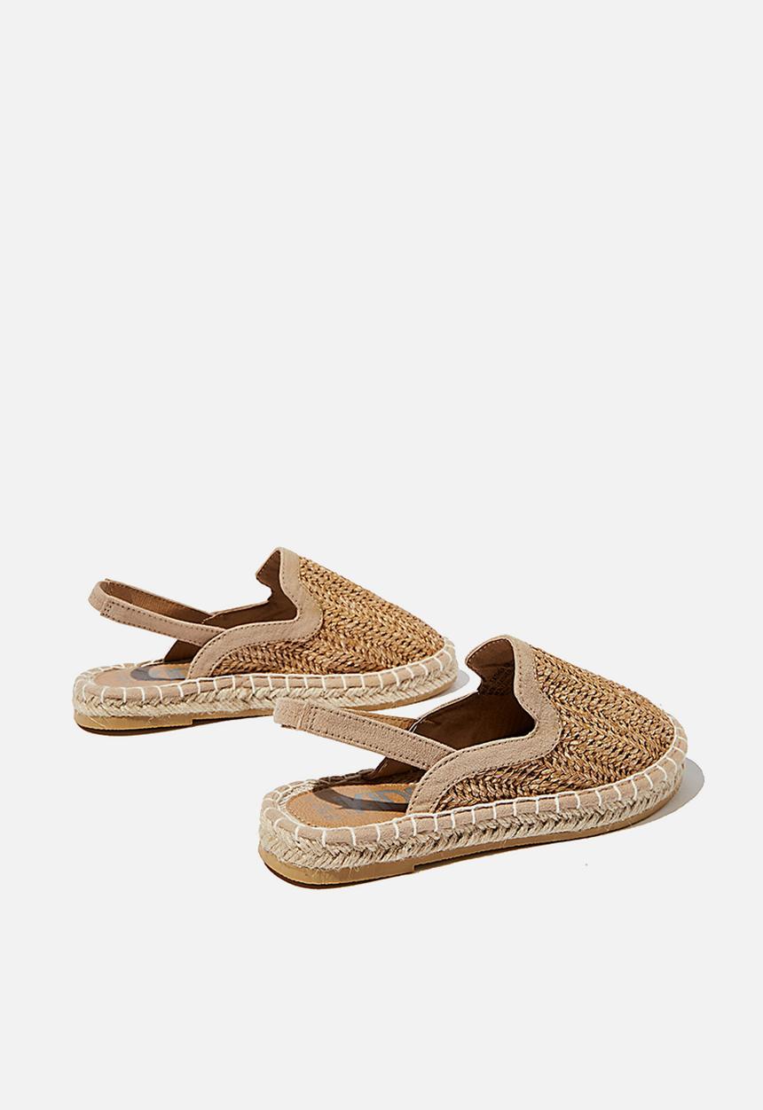 Cotton On - Woven mule espadrille - tan