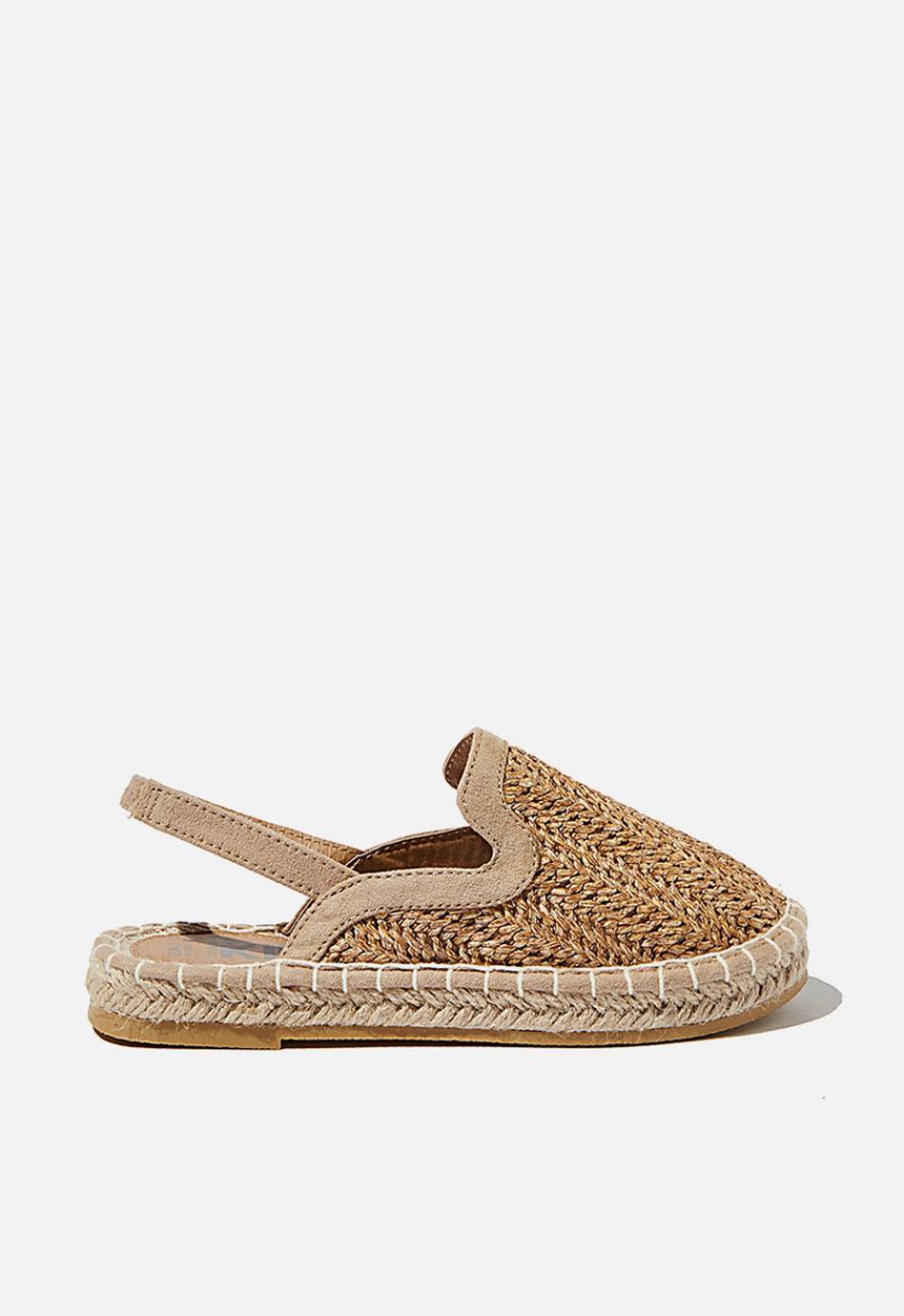 Cotton On - Woven mule espadrille - tan