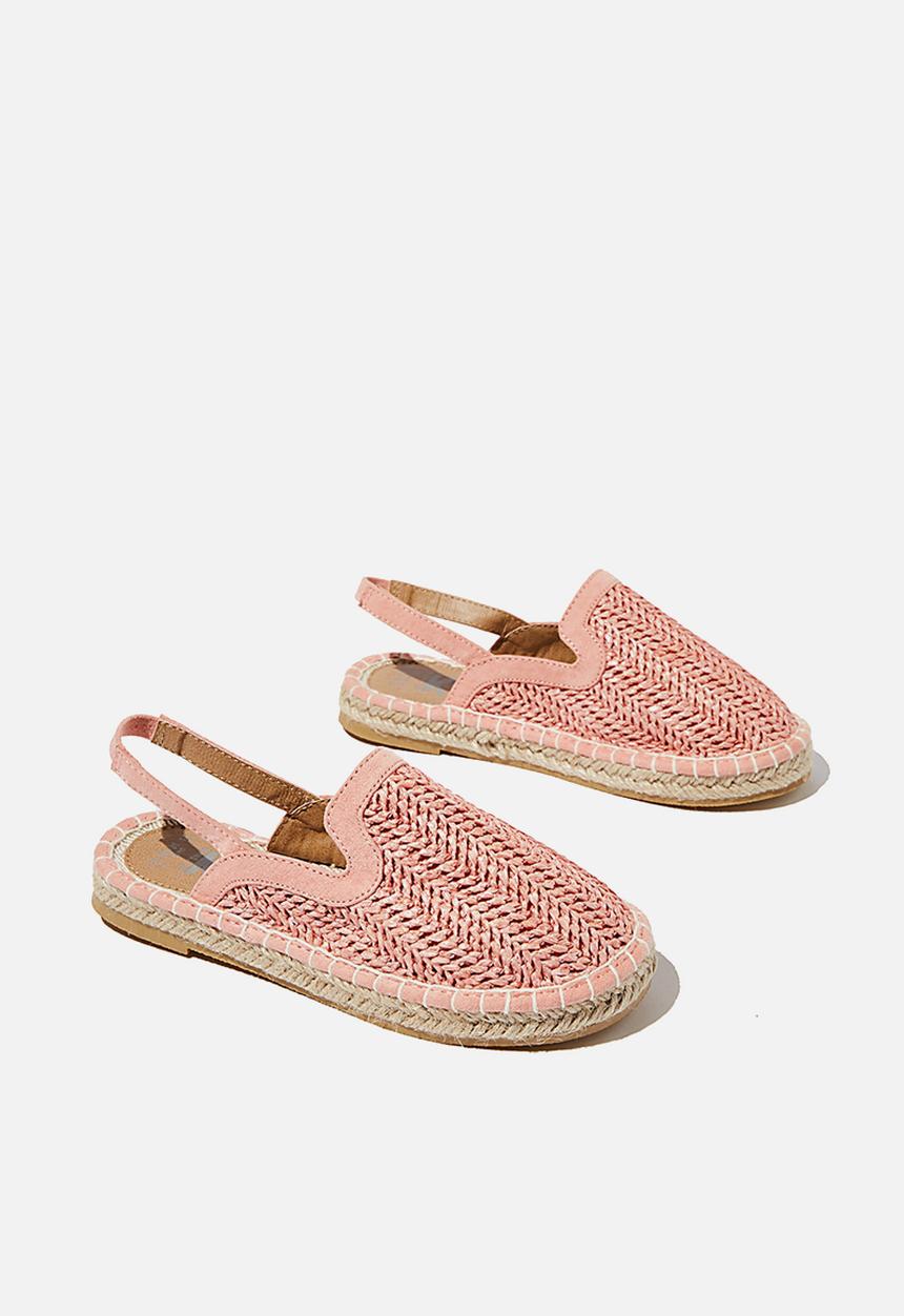 Cotton On - Woven mule espadrille - zephyr pink