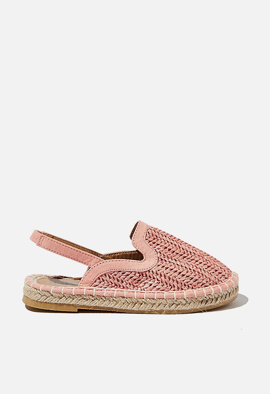 Cotton On - Woven mule espadrille - zephyr pink