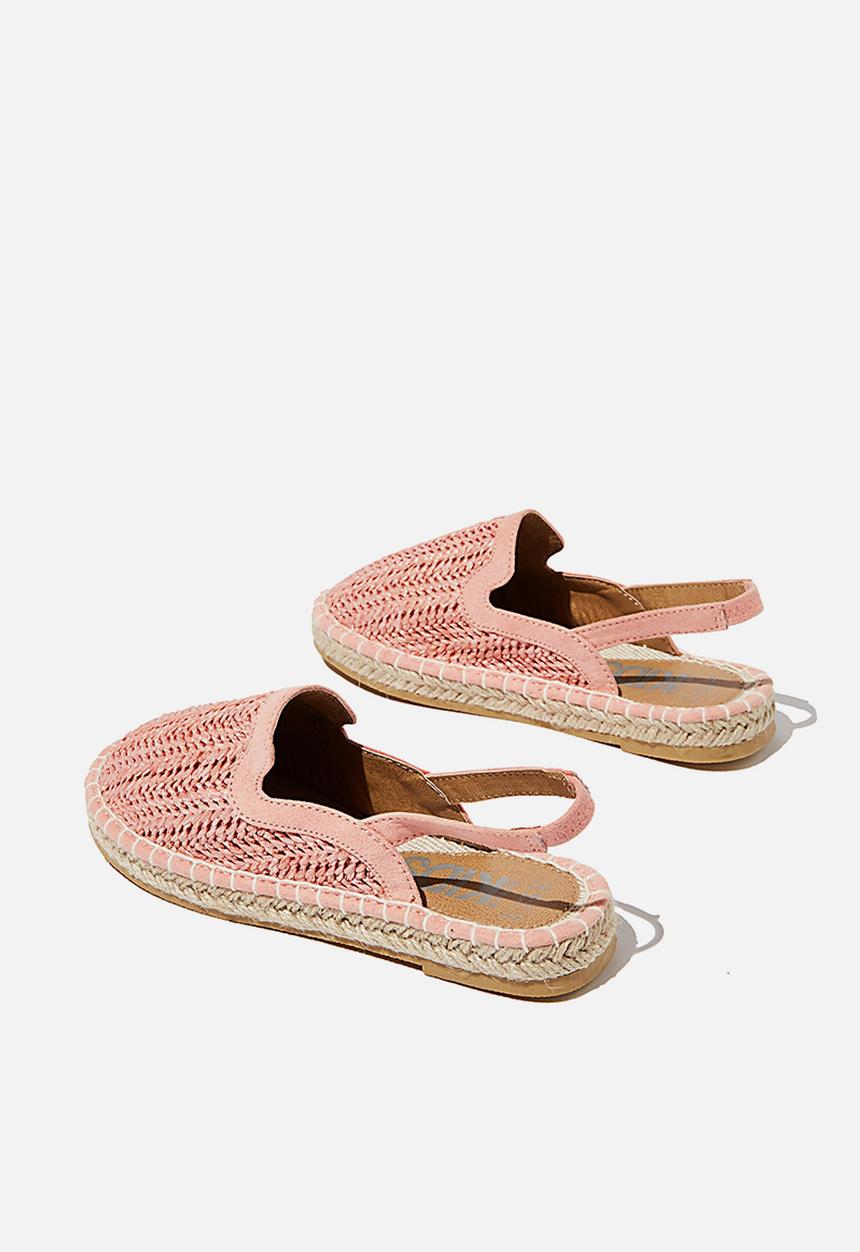 Cotton On - Woven mule espadrille - zephyr pink