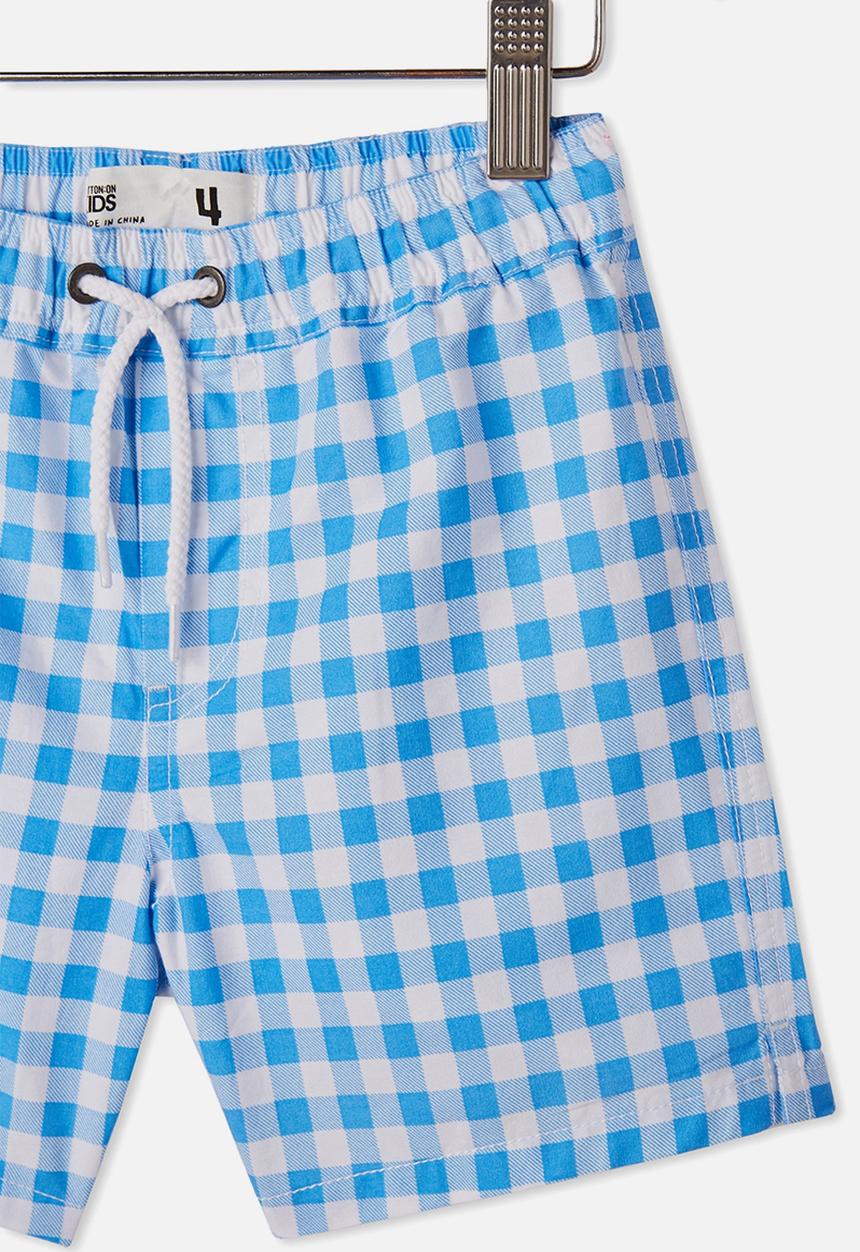 Cotton On - Volly short - gingham check & blue bird