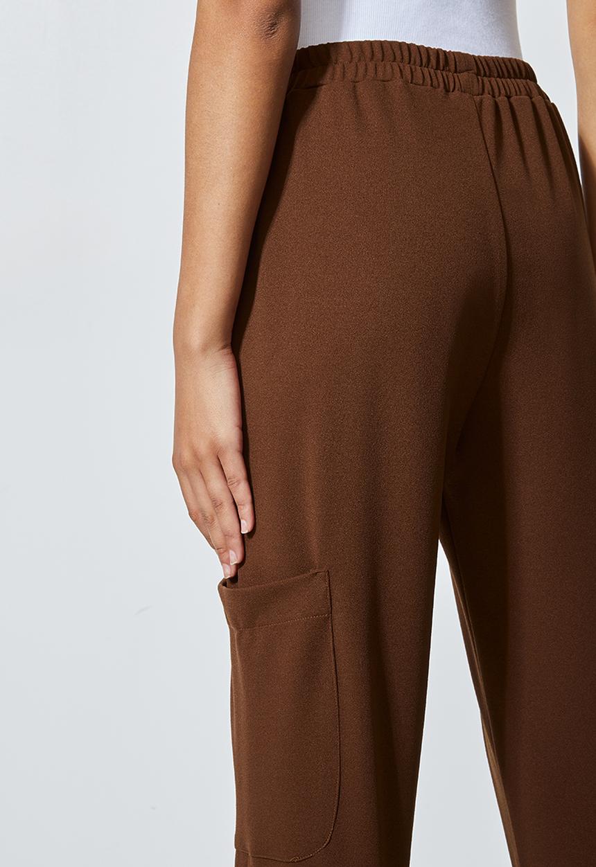 Superbalist - Crepe scuba jogger - brown