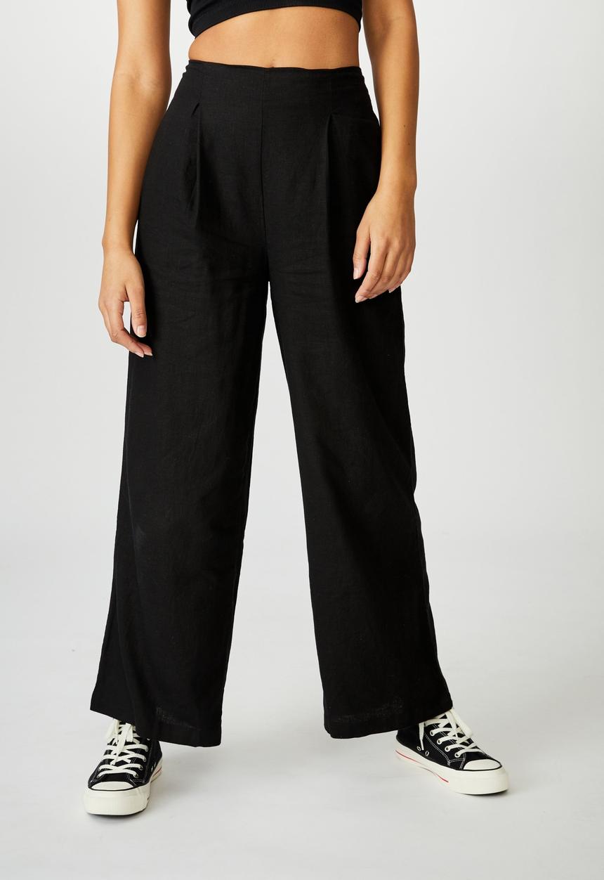 Cotton On - Wide leg paradise pants - black