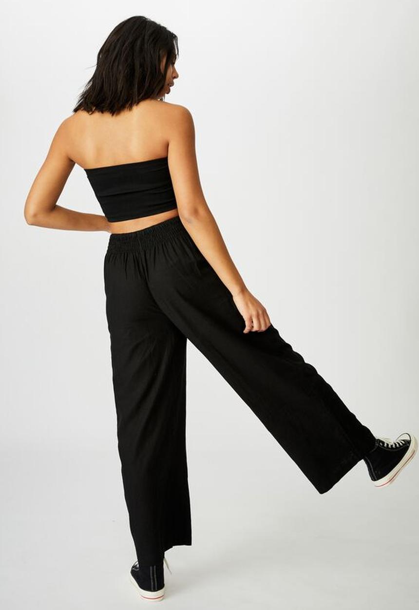Cotton On - Wide leg paradise pants - black