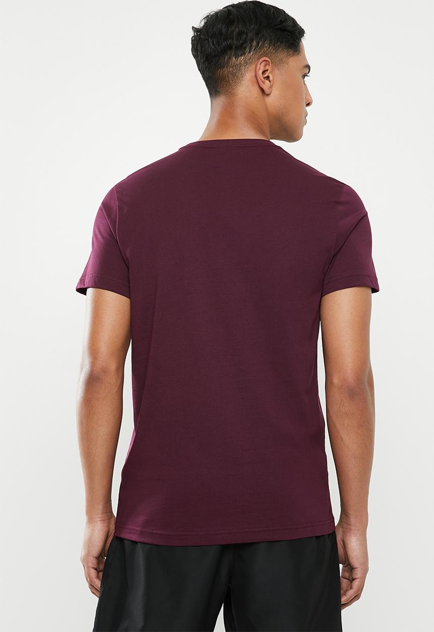 Reebok - Gs reebok stacked tee - maroon