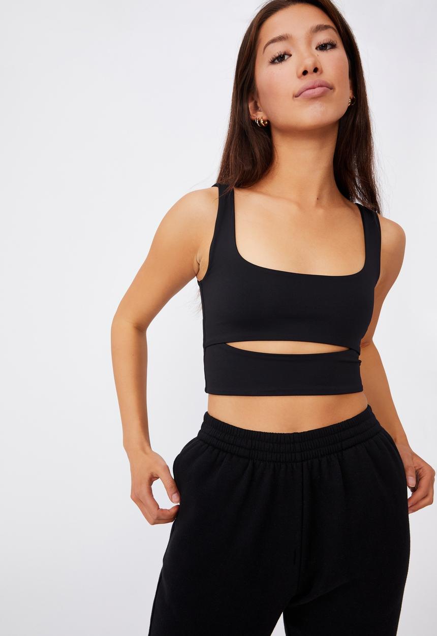 Factorie - Cut out front tank - black