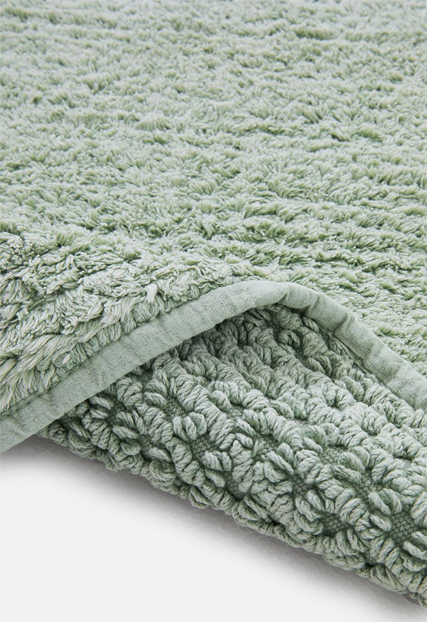 Sixth Floor - Reversible stone-washed bath mat - seafoam
