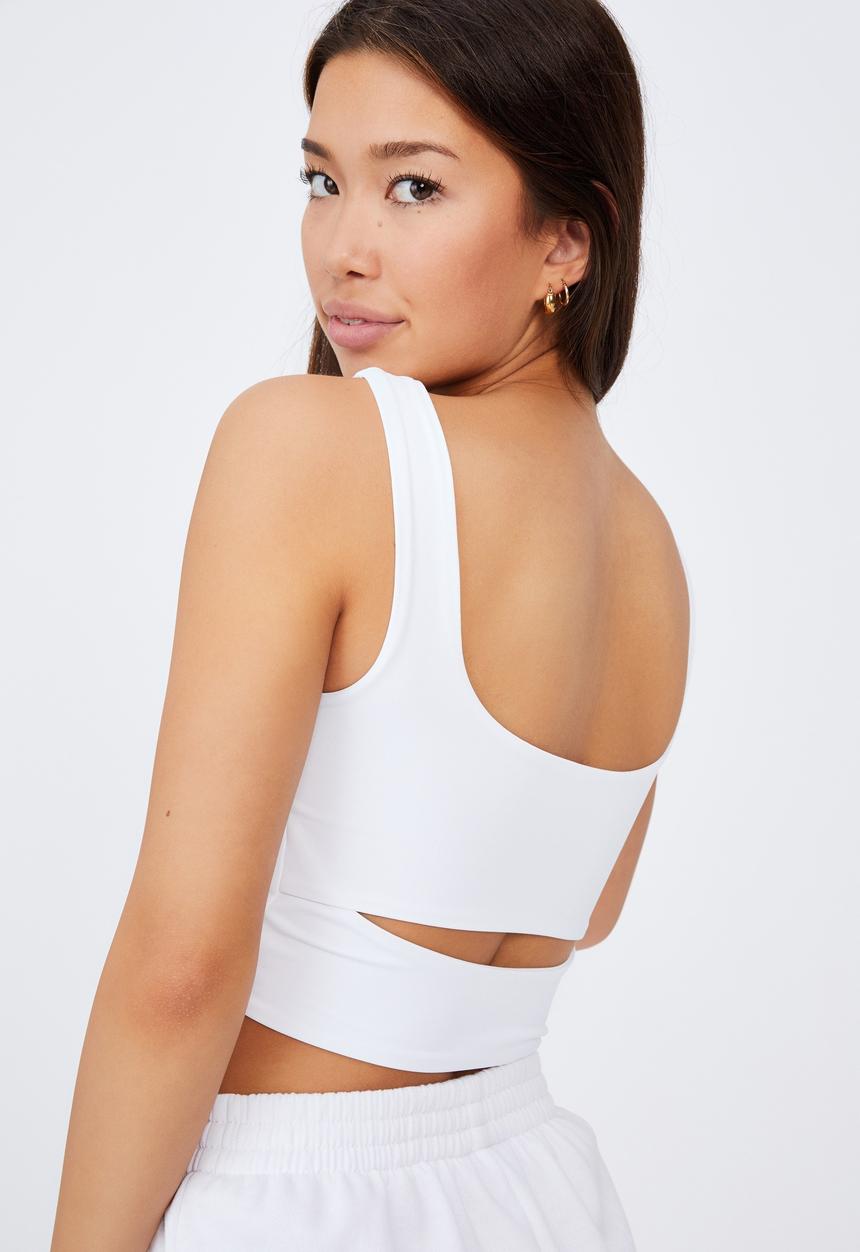 Factorie - Cut out front tank - white