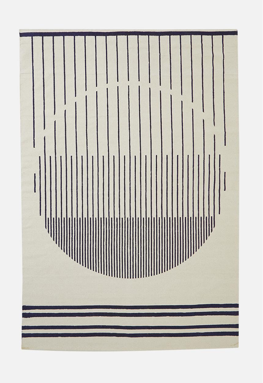 Sixth Floor - Circle printed rug - blue