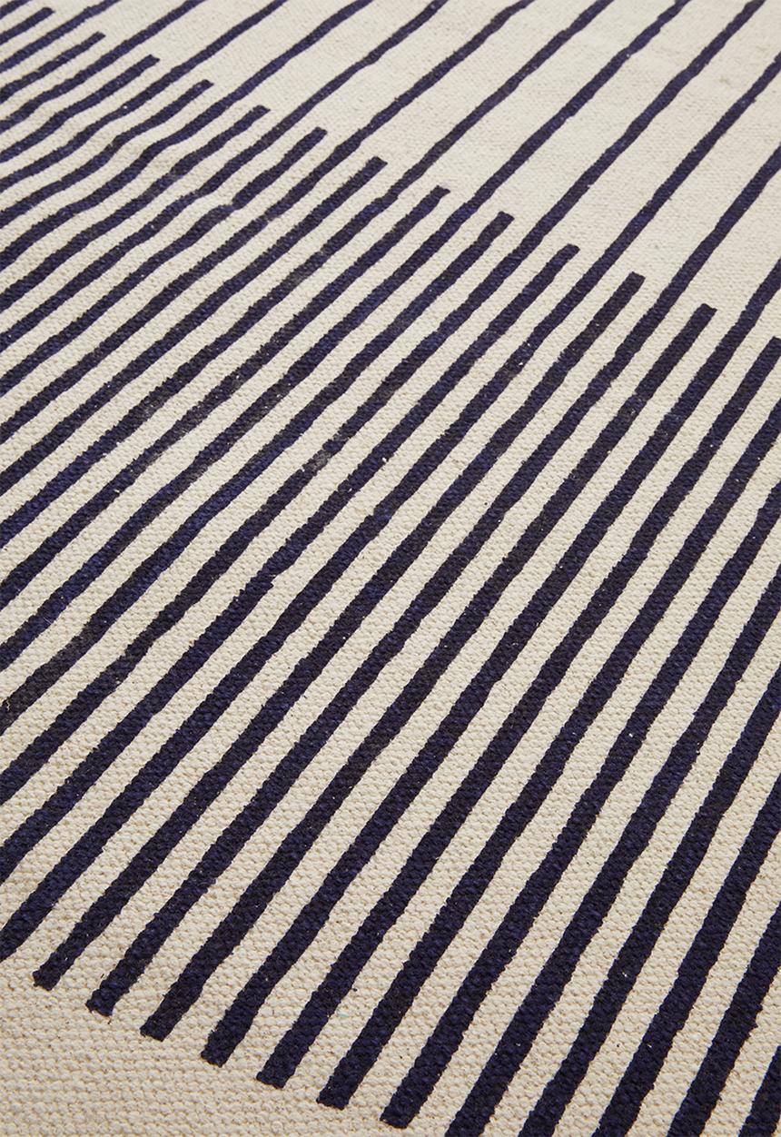 Sixth Floor - Circle printed rug - blue