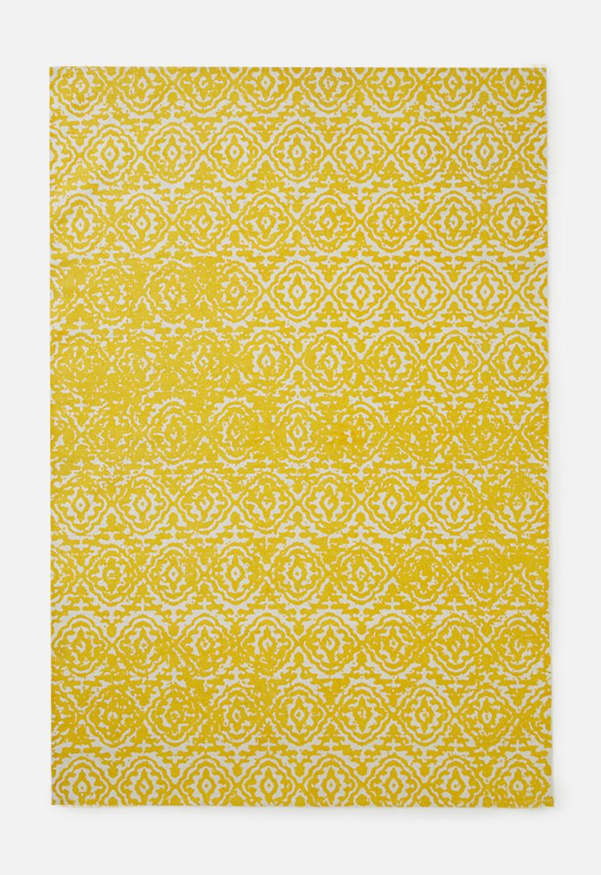 Sixth Floor - Ziggy printed rug - yellow