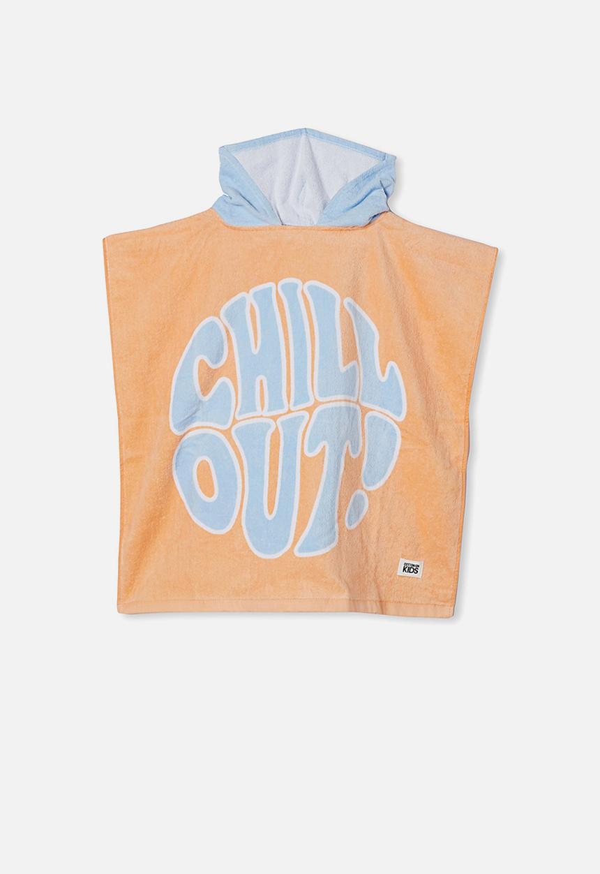Cotton On - Kids hooded towel - dark melon chill out